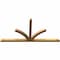 Ekena Millwork Richland Rough Sawn Timber Gable Bracket, Western Red Cedar, 108"W x 54"H x 4"D x 4"F, 12/12 Pitch GBW108X54X0404RIC00RWR - alternate 4